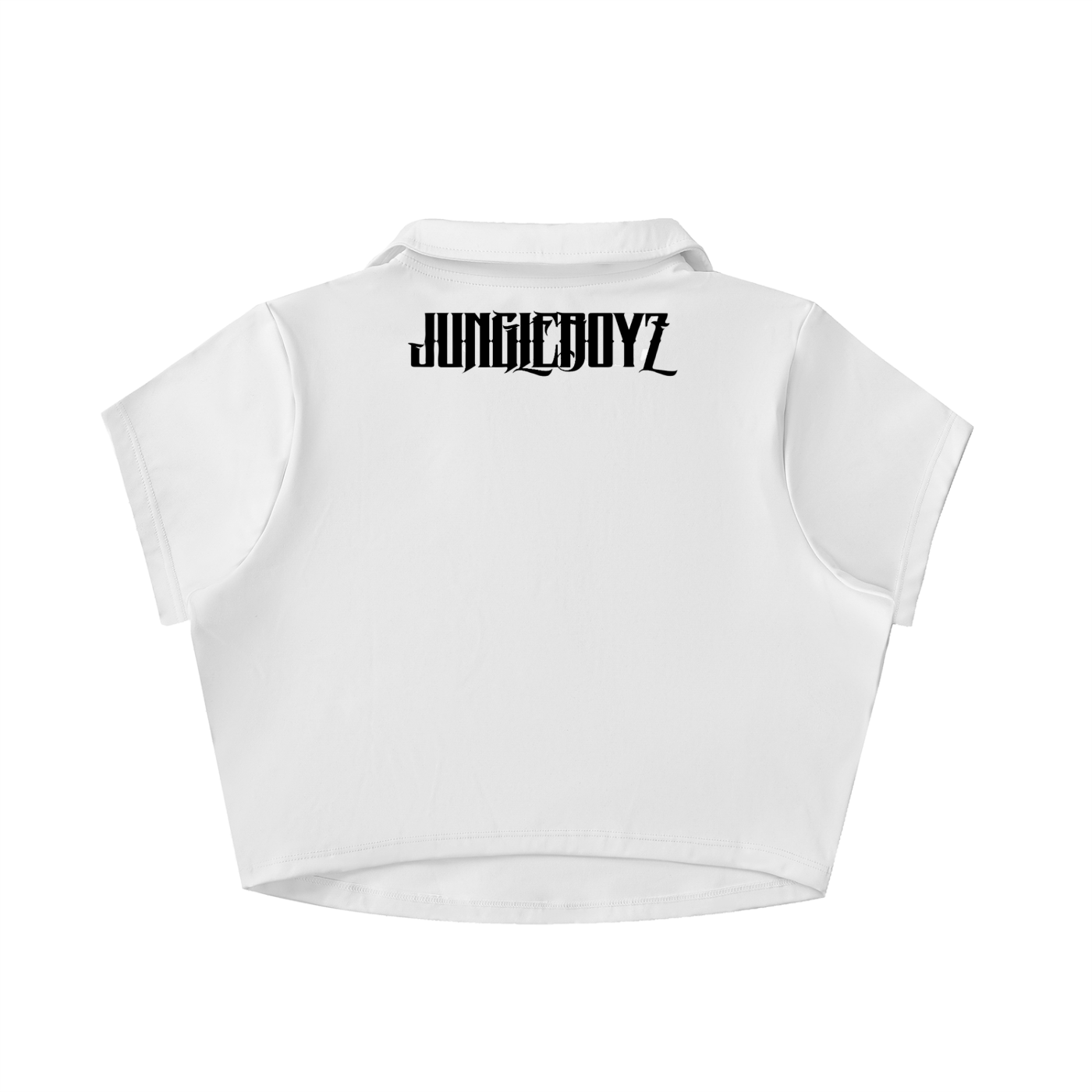 V-Neck Lapel Crop Top