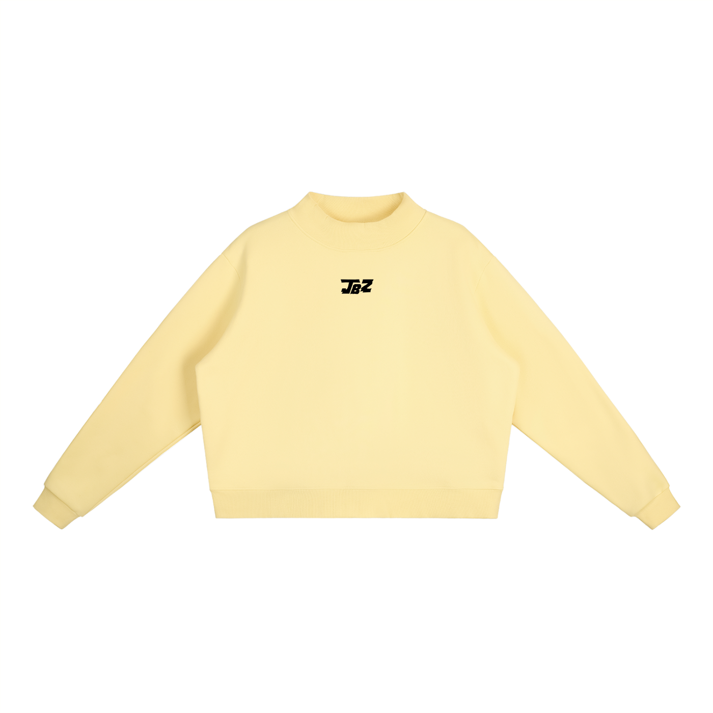 Women Essential Fleece Mock-Neck Crew Sweatshirt