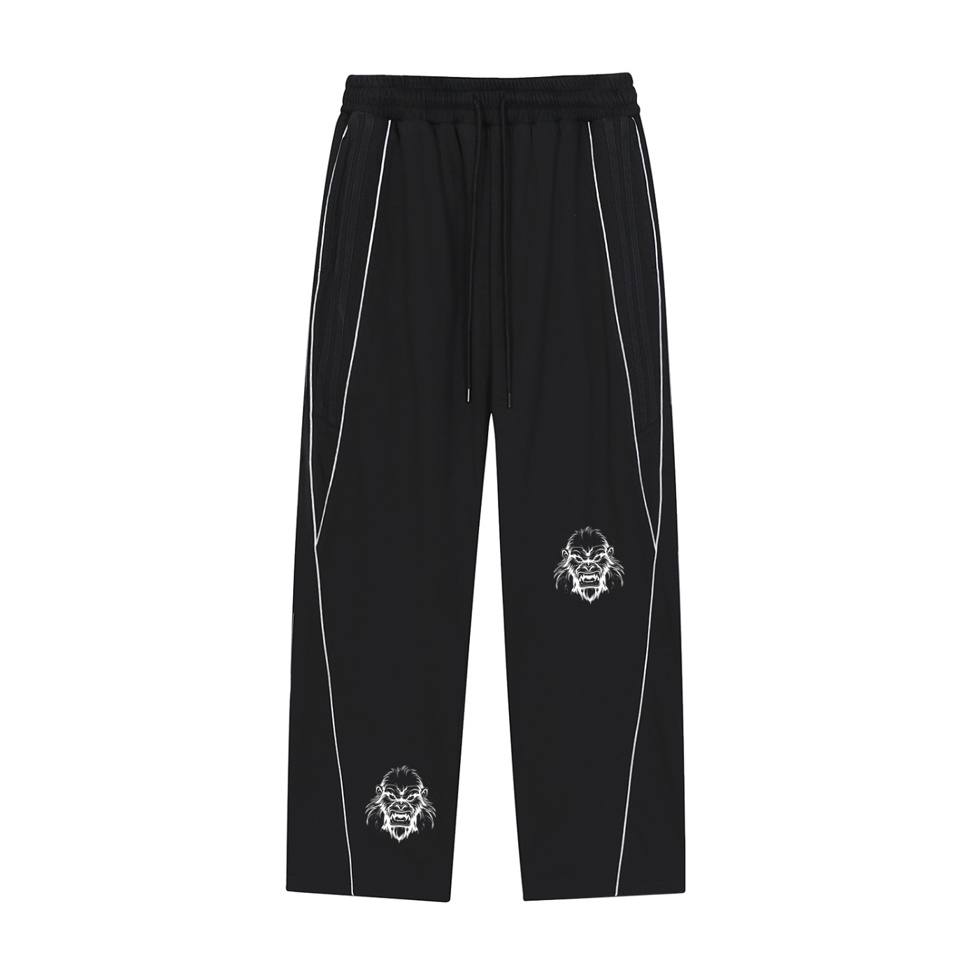 Reflection Striped Straight-Leg Sweatpants