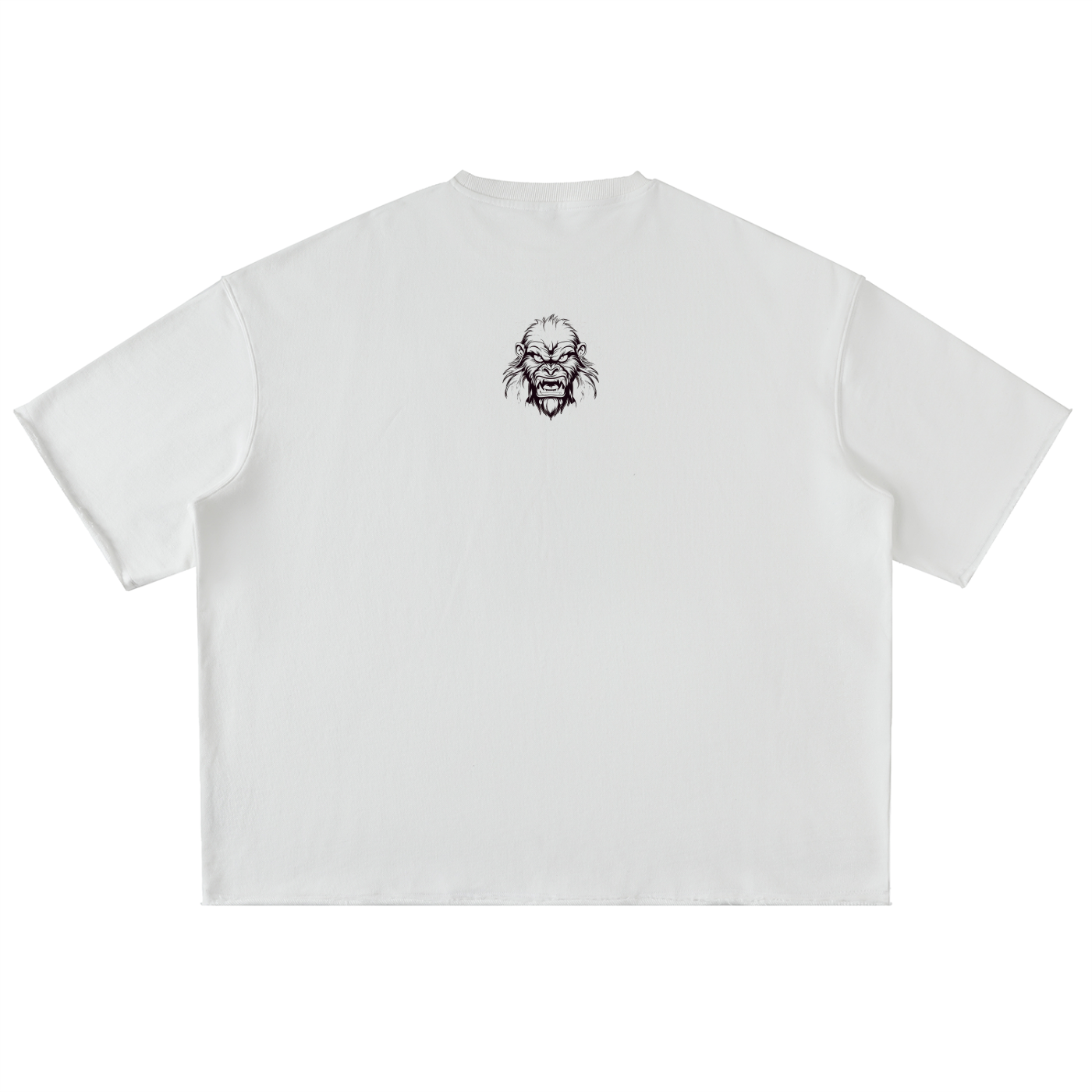 Gym Gyal White Oversized Washed Half Sleeve T-Shirt