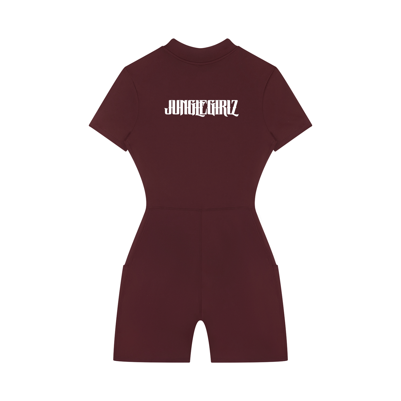 Women's Quarter-Zip Short Sleeve Romper