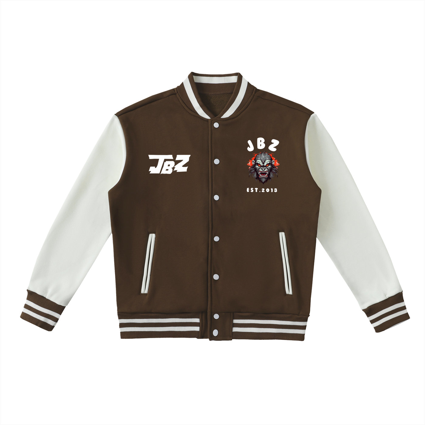 Two-Tone Fleeced Varsity JBZ Jacket
