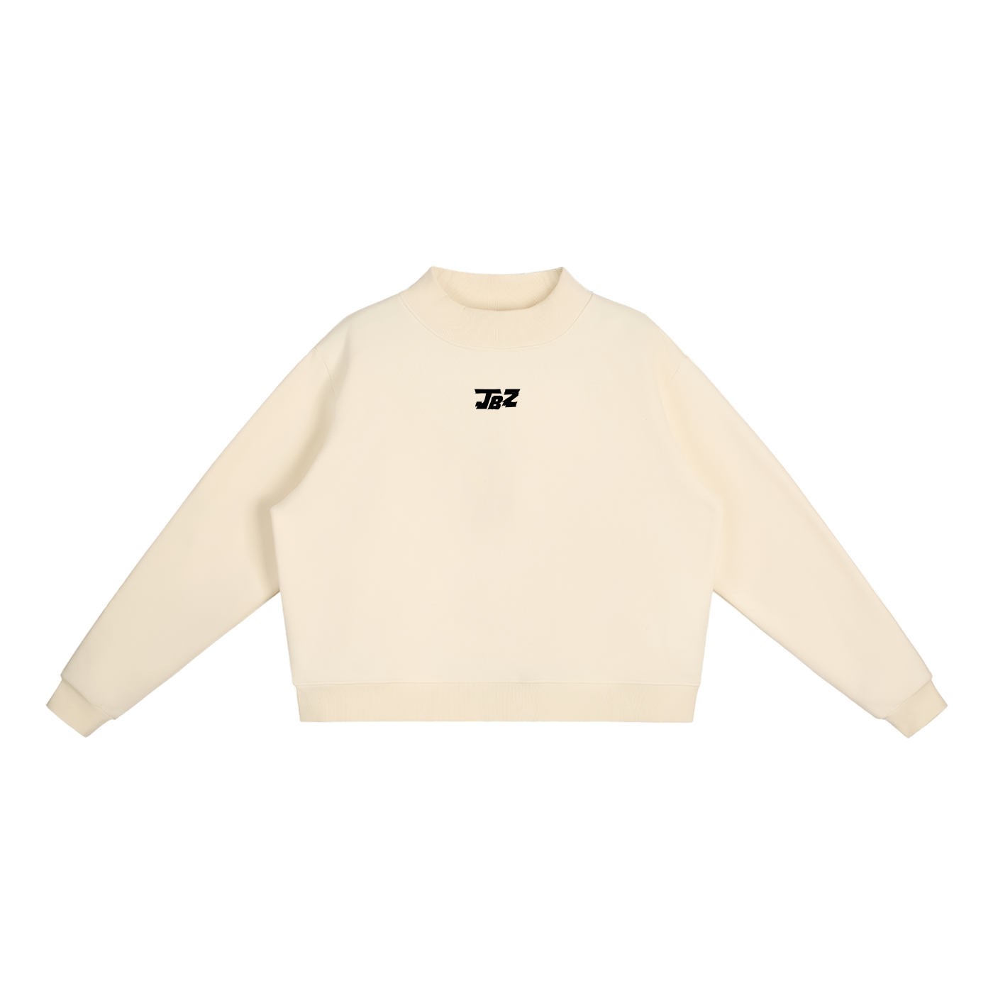 Women Essential Fleece Mock-Neck Crew Sweatshirt